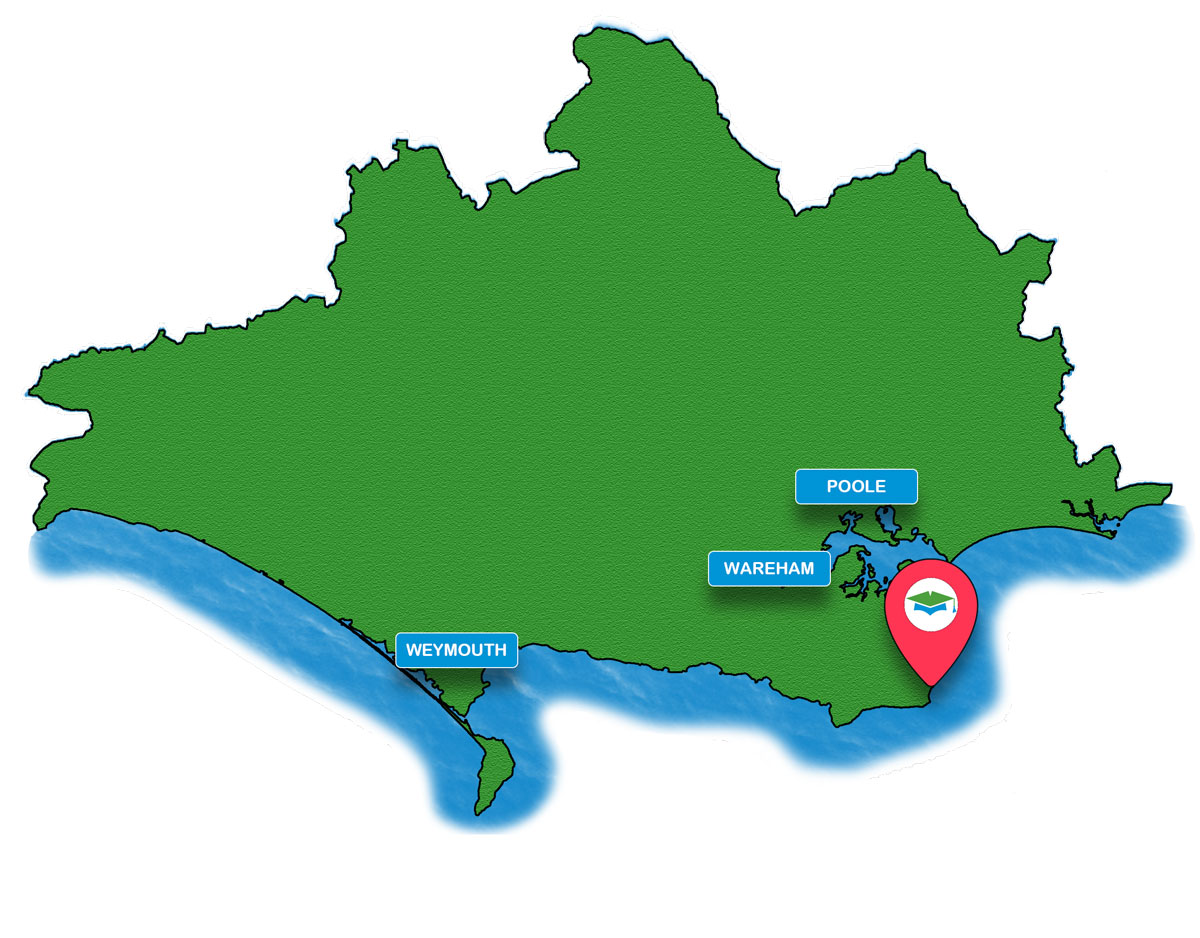 School trip Isle of Wight location map for Swanage Railway